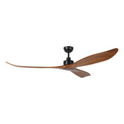 Currumbin DC Ceiling Fan 60" Matte Black & Merbau Blade