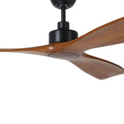 Currumbin DC Ceiling Fan 60" Matte Black & Merbau Blade
