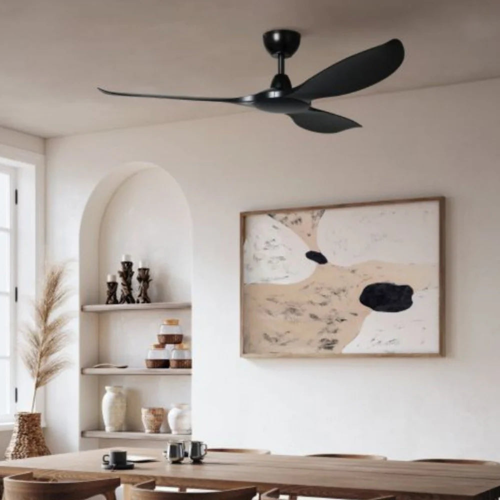 KURRAWA DC Ceiling Fan 72 '' Black Blade