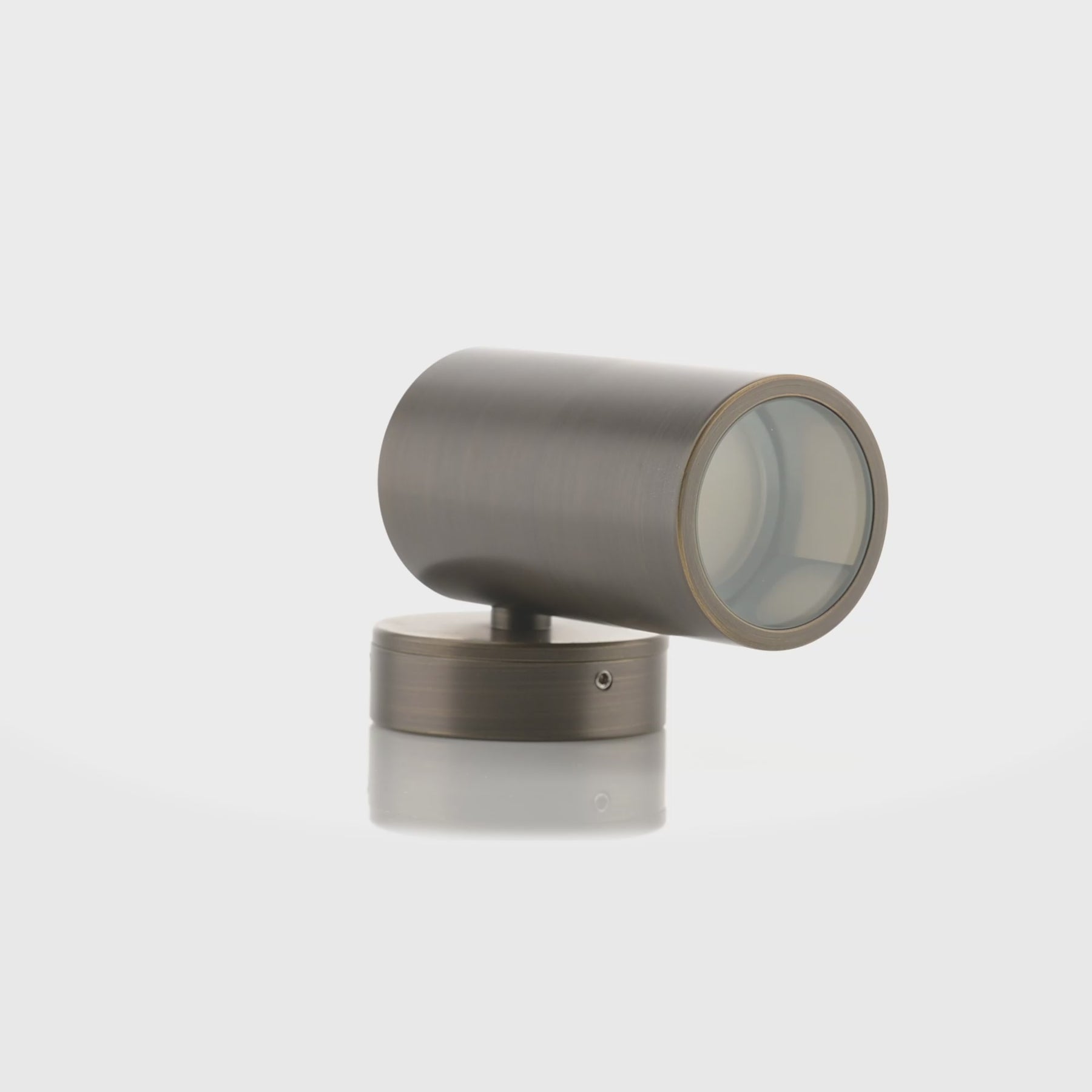 Havit Lighting Tivah Antique Brass TRI Colour Fixed Down Wall Pillar Lights