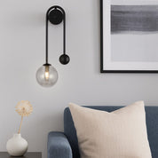 FELTON ARM WALL LIGHT BLACK