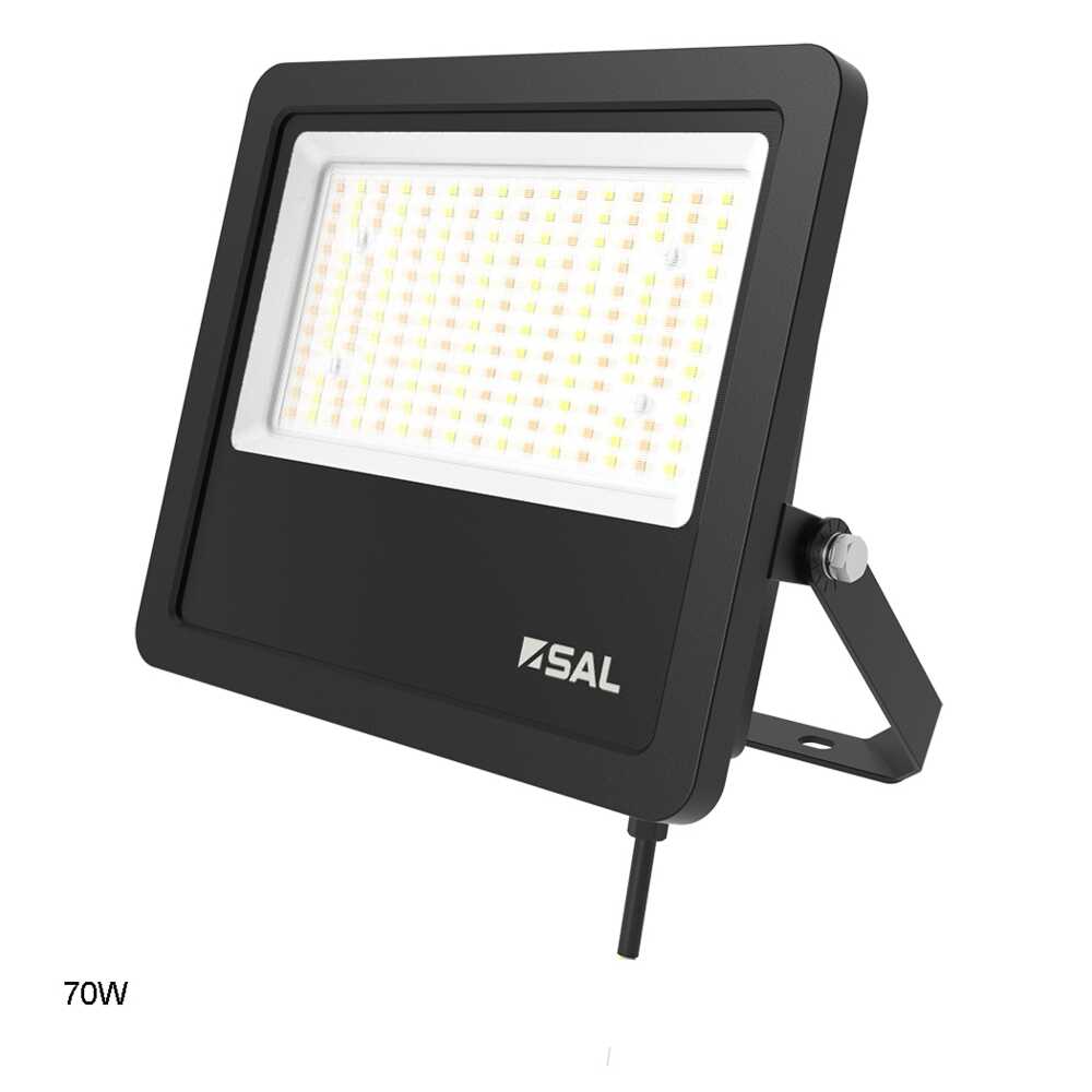 TRADESTAR Flood Light 70W Black Aluminium 3CCT
