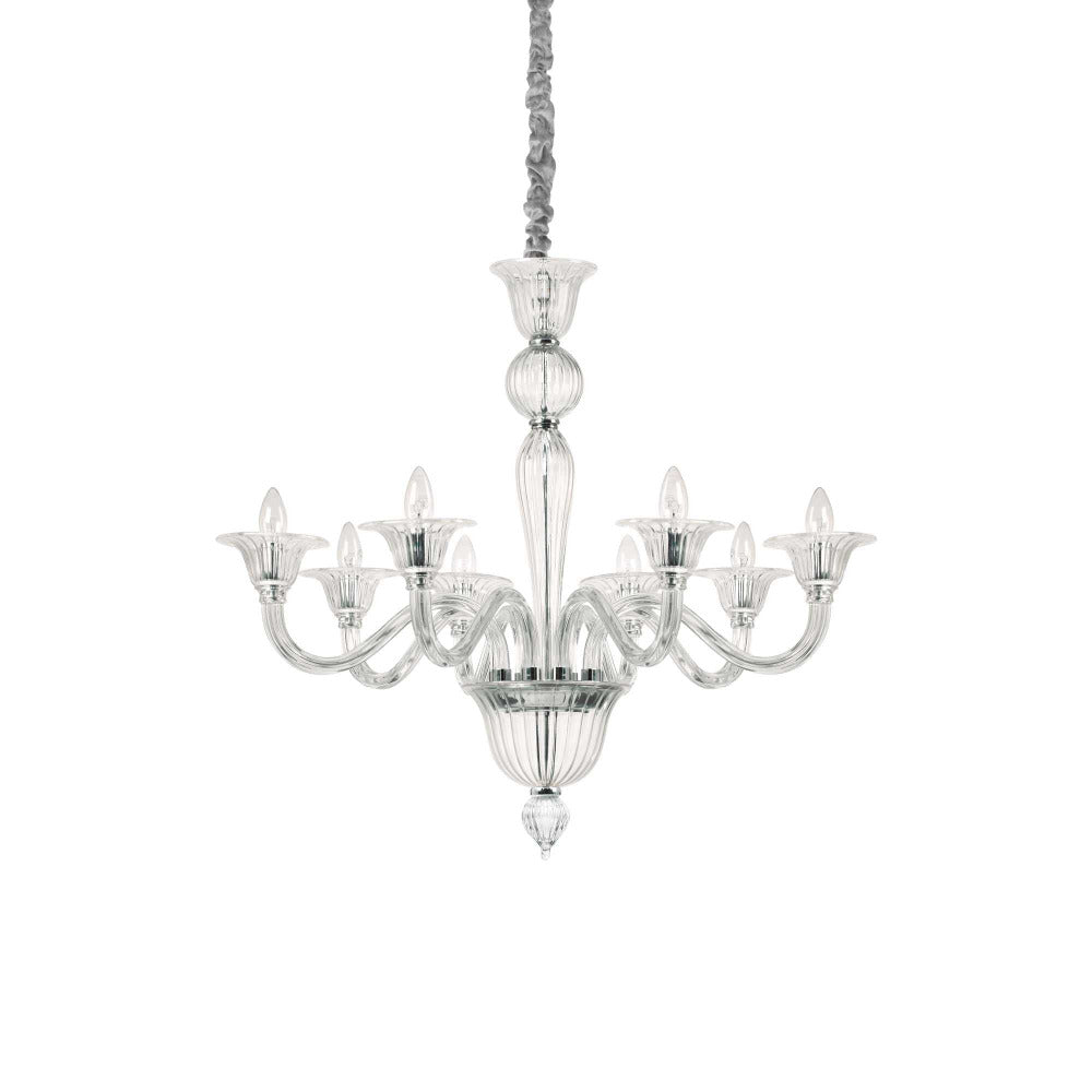 Brigitta Sp8 Chandelier 8 Lights Metal / Glass