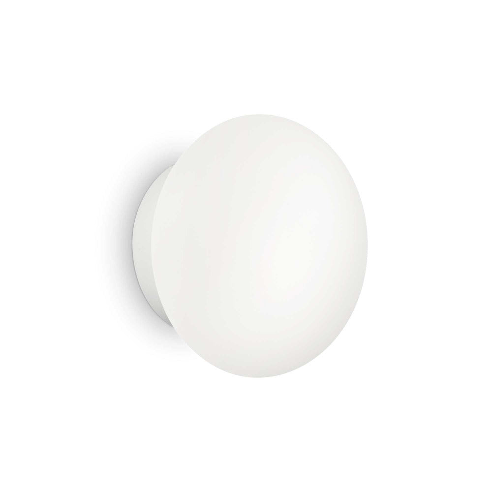 Round Bubble Ap2 Exterior Wall Light Matt White Aluminum