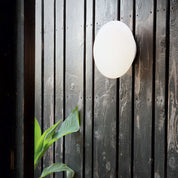 Round Bubble Ap2 Exterior Wall Light Matt White Aluminum