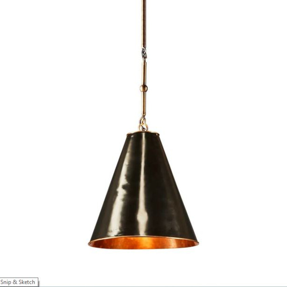 Monte Pendant Light Black Brass