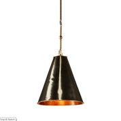 Monte Pendant Light Black Brass