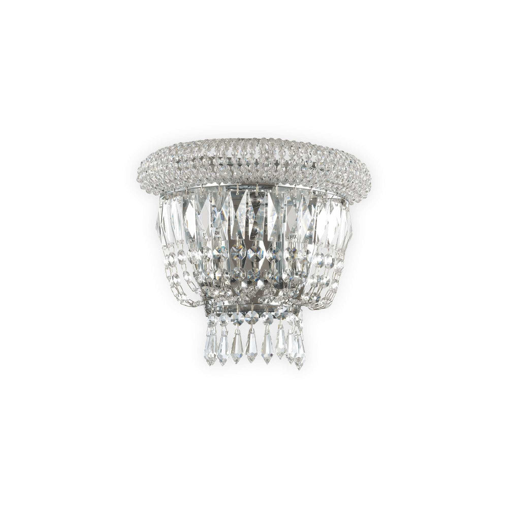 Dubai Ap2 Wall Sconce 2 Lights Metal / Crystals