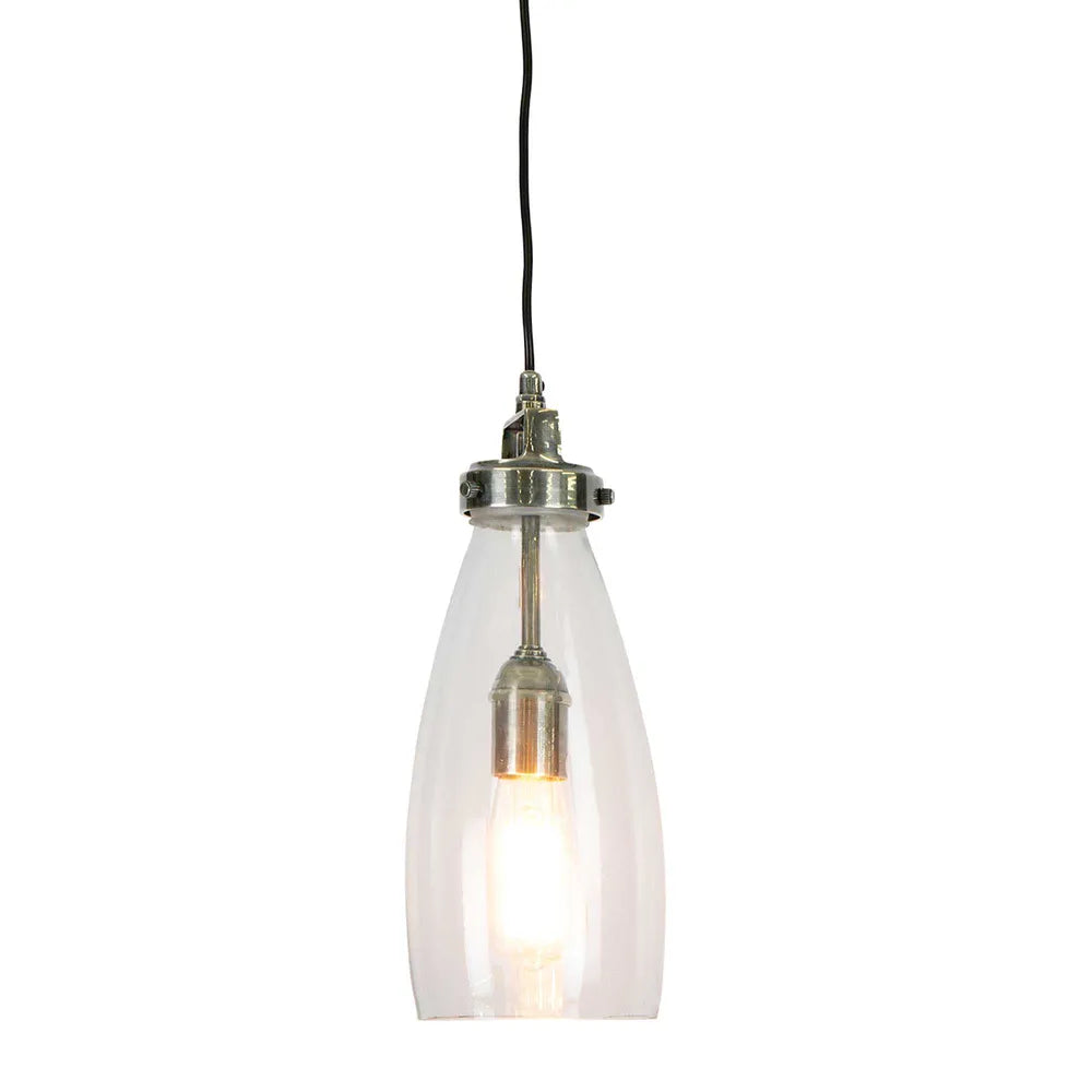 Roma Pendant Light Antique Silver Brass