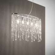 Rain Sp5 Pendant 5 Lights Chrome Metal