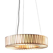 White Moon Pendant Light W600mm Brass Iron / Glass
