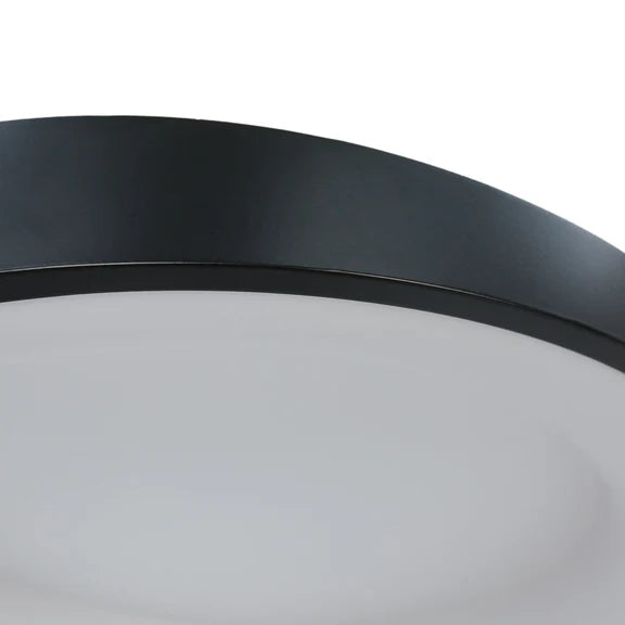 Hayley Small LED Flush Mount Light 24W Tri Colour Black