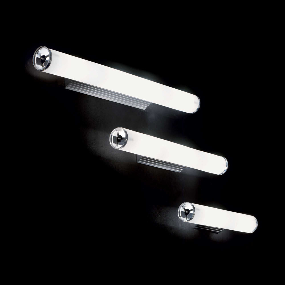 Camerino Ap4 Bathroom Vanity 4 Lights White Aluminum / Glass