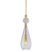 Smykke Pendant Light W125mm Glass Check Ball