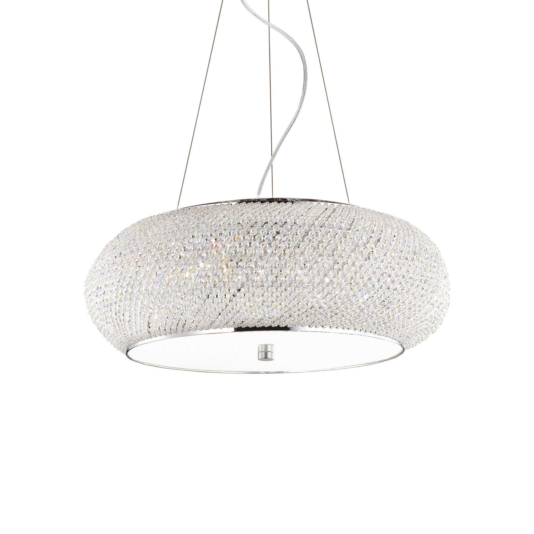 Pasha' Sp10 Pendant 10 Lights Crystal
