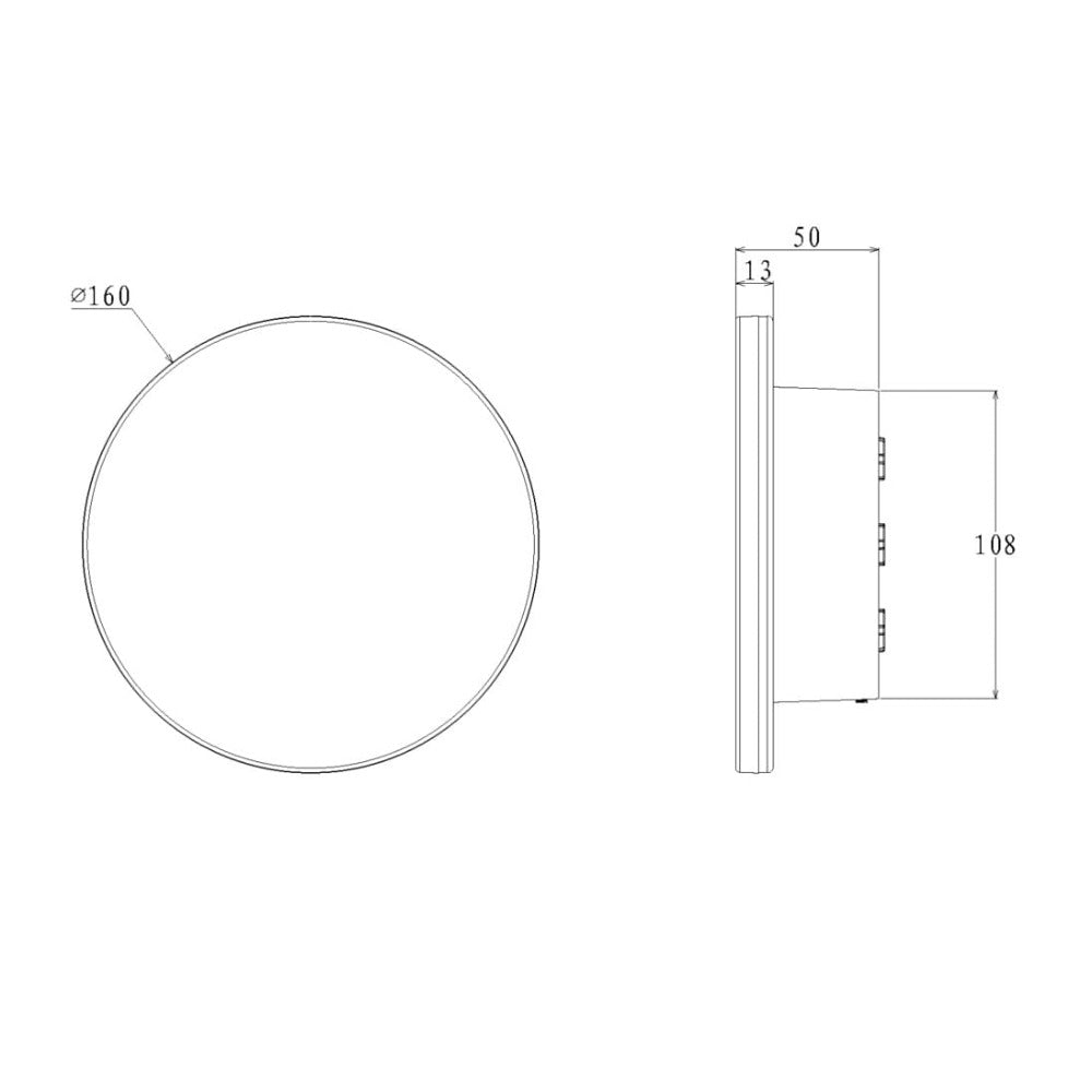 AFFINITY Exterior Wall Light 8W Black 3CCT
