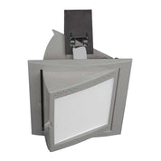 ALBANY S9514TC Recessed LED Rectangular Shop Light Silver 28W/36W TRI Colour
