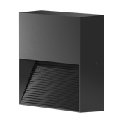 ALTONA Square LED Outdoor Step Light 5W Matt Black Aluminium 5000K