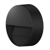 ALTONA Round LED Outdoor Step Light 5W Black Aluminium 5000K