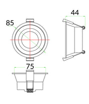 ARC: Architectural Centre Fixed Low Glare Downlight Fitting (Cut out: 75mm)