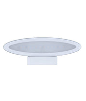 ATHENS: City Series LED Interior Matte White Oval 1 Way Wall Light