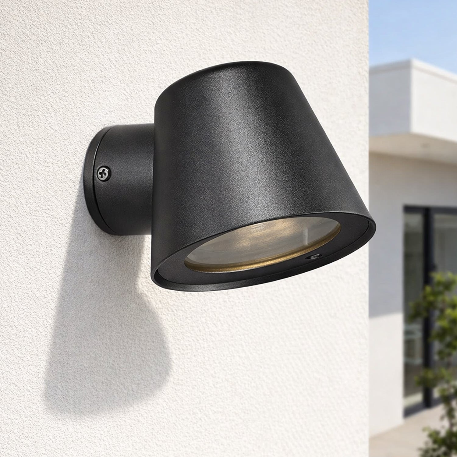 Aleria Outdoor Wall Light in Black, Grey or Galvanized Steel