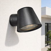 Aleria Outdoor Wall Light in Black, Grey or Galvanized Steel