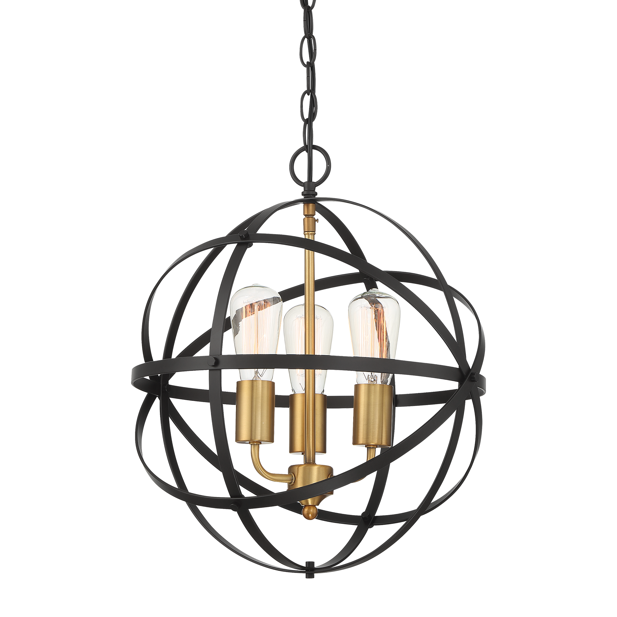 Apollo Orb Pendant Light Small, Medium, Large in Bronze Gold