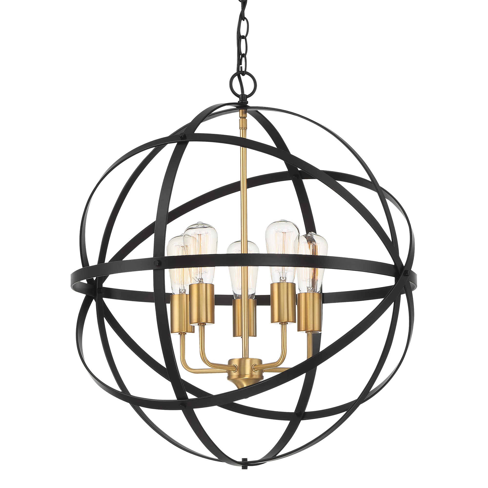 Apollo Orb Pendant Light Small, Medium, Large in Bronze Gold