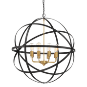 Apollo Orb Pendant Light Small, Medium, Large in Bronze Gold