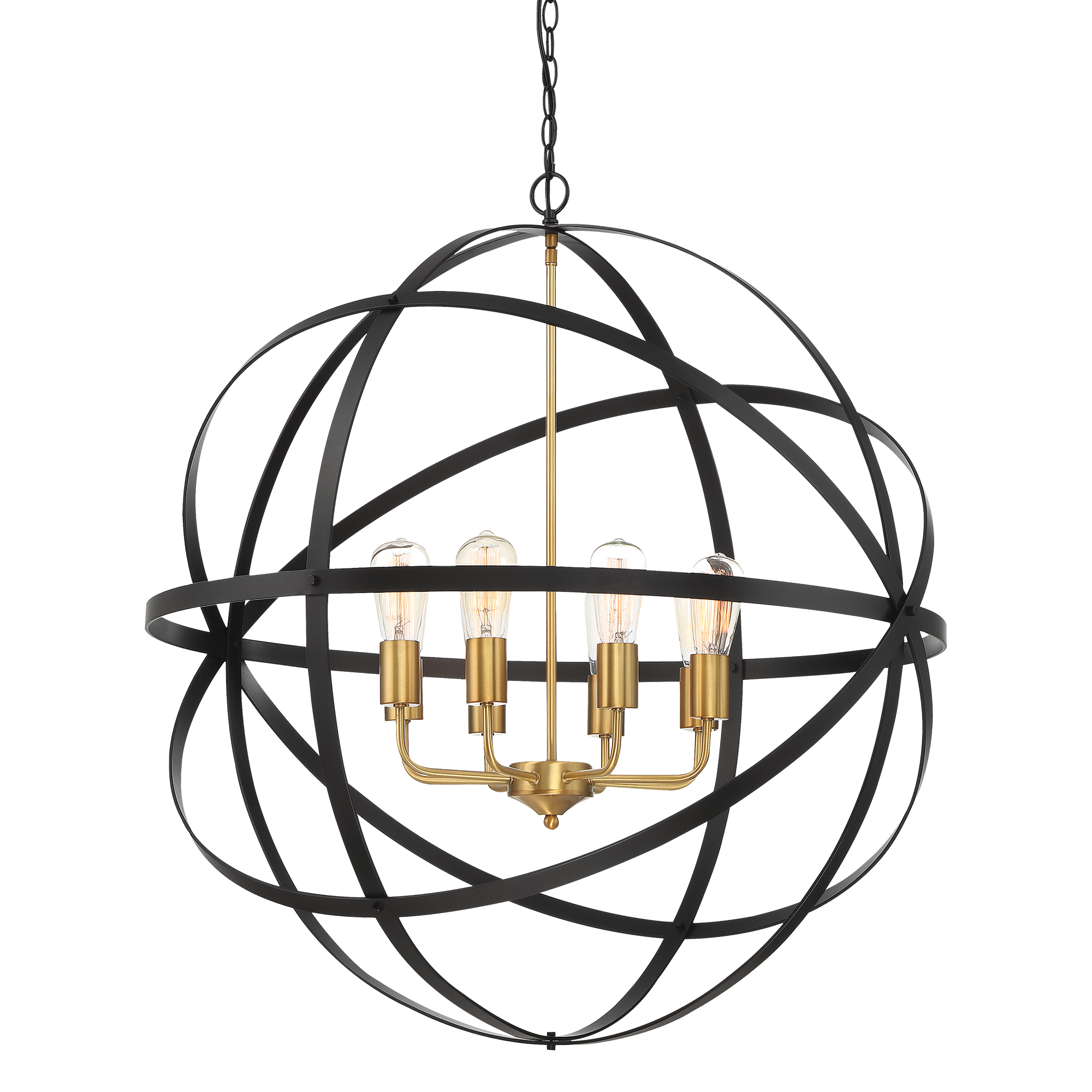 Apollo Orb Pendant Light Small, Medium, Large in Bronze Gold
