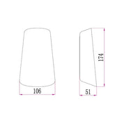BESTRI: LED Tri-CCT Exterior Surface Mounted Cone Up/Down Wall Light IP65