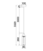 BLACKBAND Industrial Black Tubular Bird Cage Pendant Light