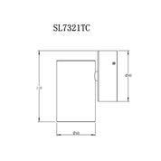 BONDI Exterior Wall Light W60mm Stainless Steel 3CCT