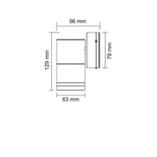 BONDI Fixed Exterior Wall Light 4W Stainless Steel Aluminium 3CCT