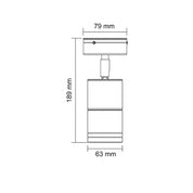 BONDI Adjustable Exterior Wall Light 4W Black Aluminium 3CCT