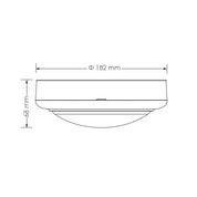 Round LED Bunker Light Black Polycarbonate 3CCT