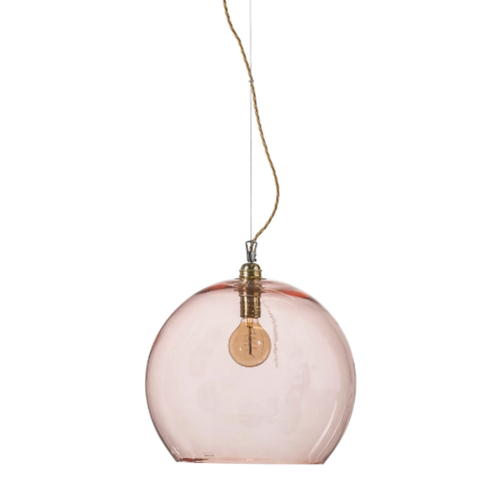 Rowan Pendant Light W390mm Glass Matt Gold