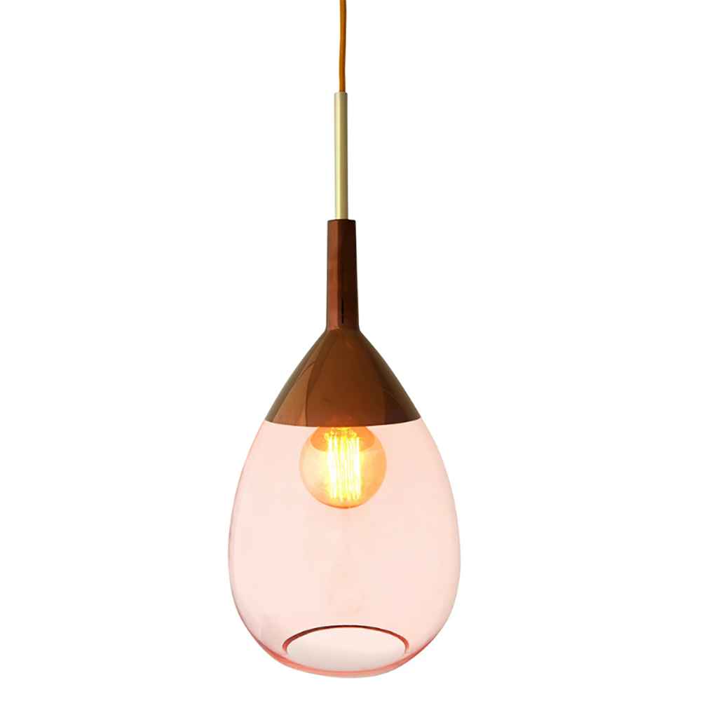 Lute Pendant Light W220mm Glass