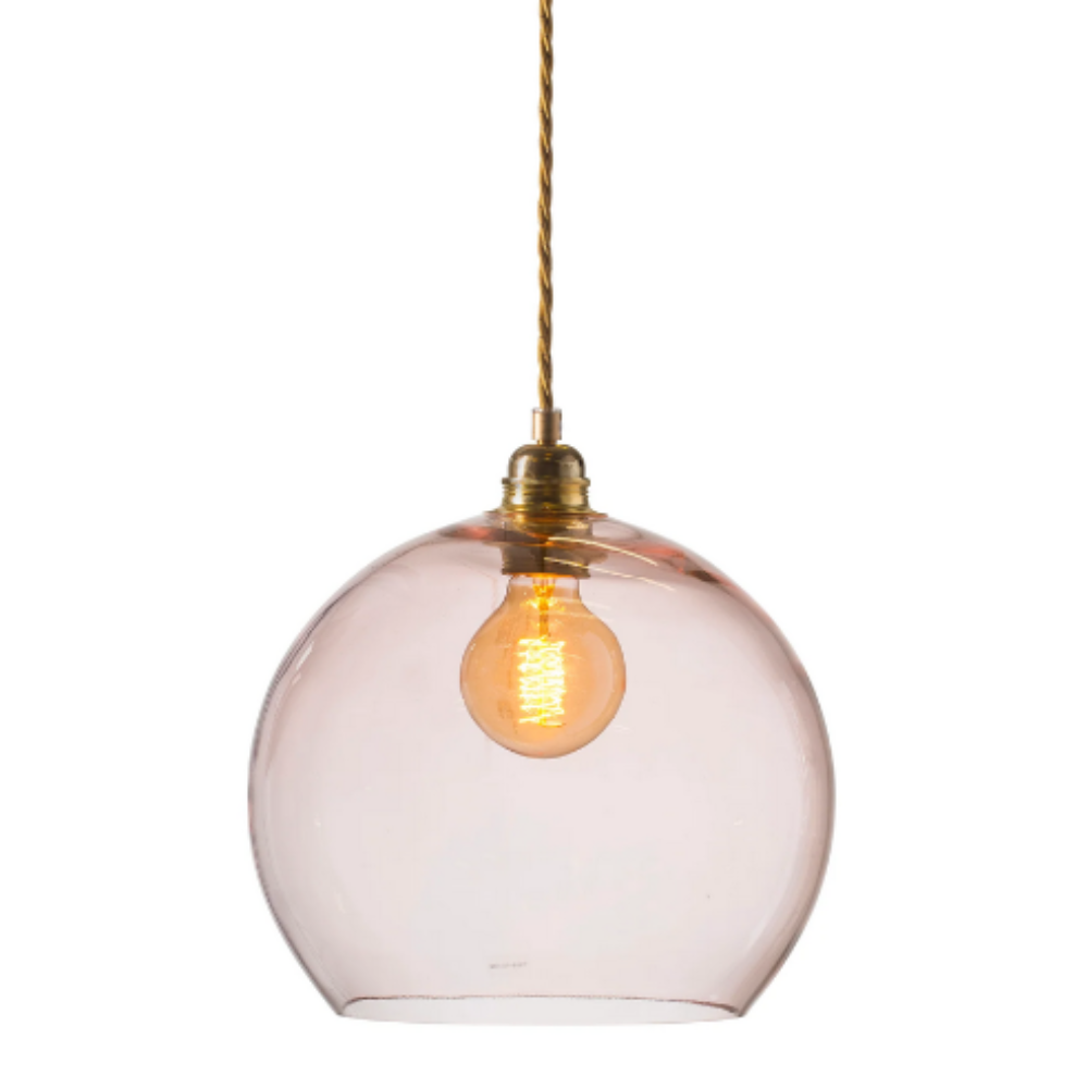 Rowan Pendant Light W280mm Glass Matt Gold