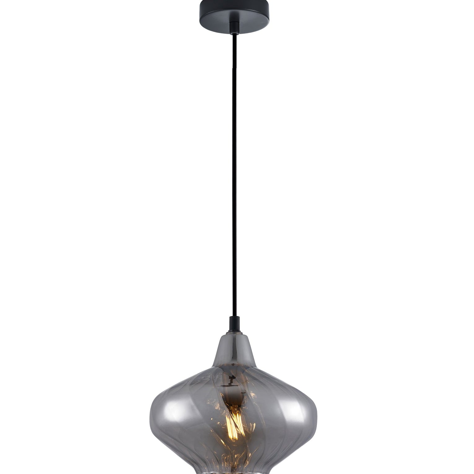 CAMPANA: Interior Wine Glass Shape Ribbed Pendant Lights