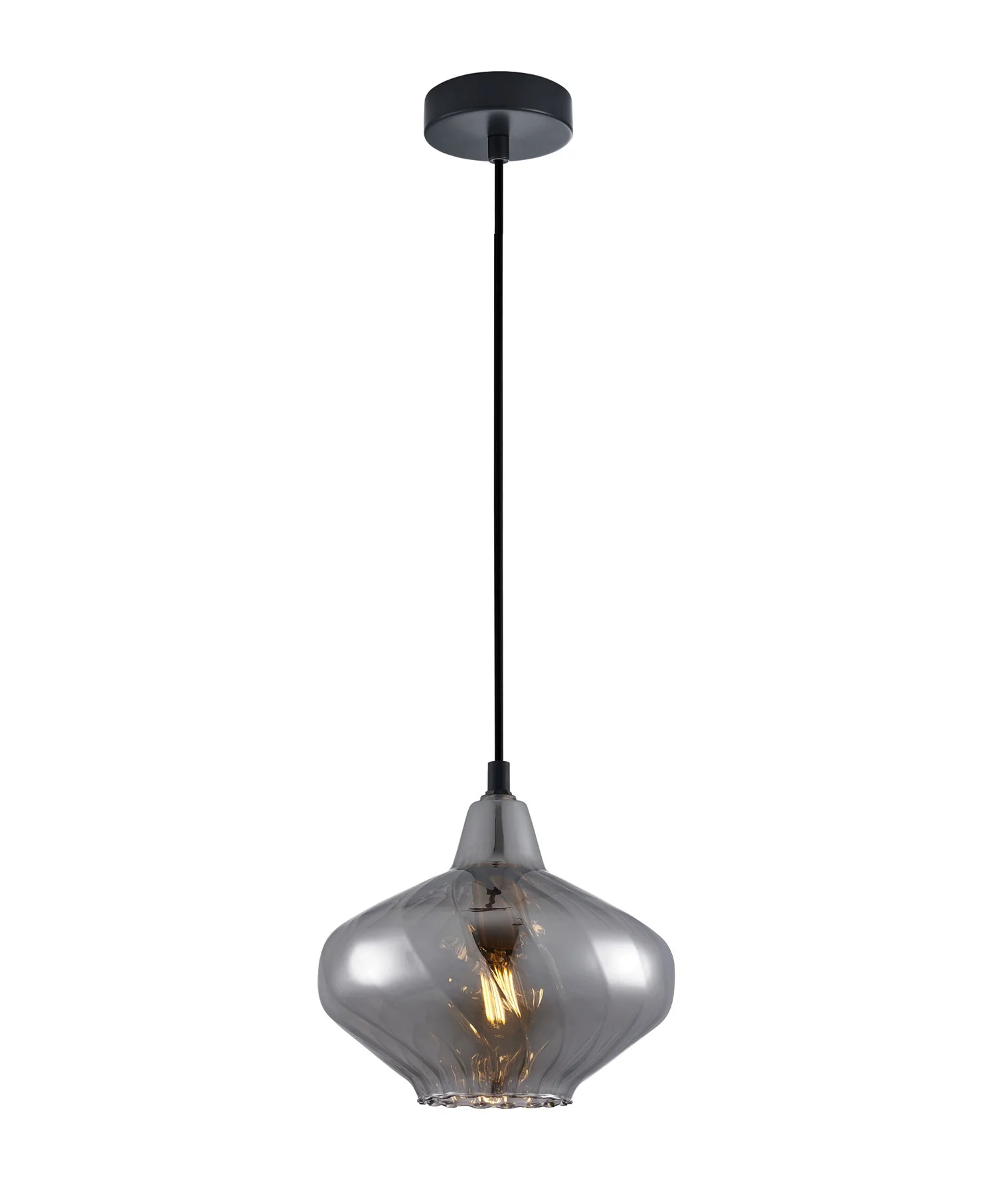 CAMPANA: Interior Wine Glass Shape Ribbed Pendant Lights