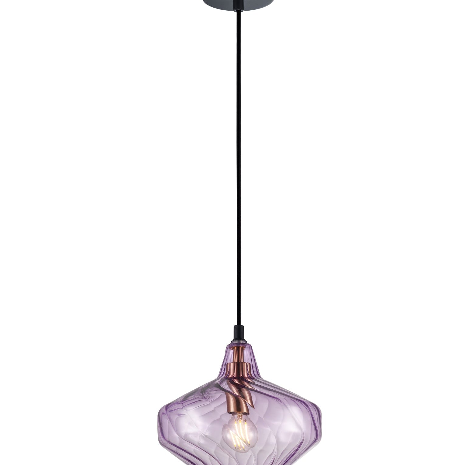CAMPANA: Interior Wine Glass Shape Ribbed Pendant Lights