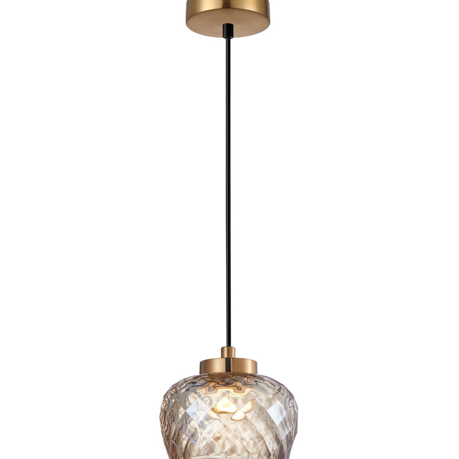 CARAMELLE: Interior LED Tri-CCT Glass with Segments Ellipse Pendant Lights