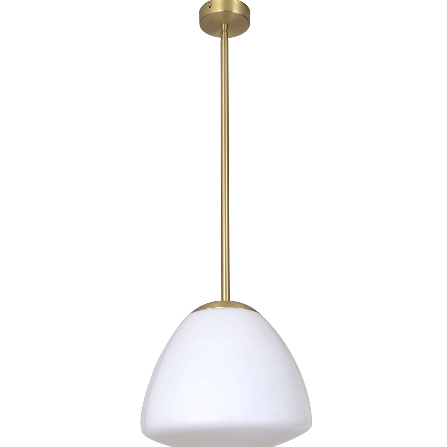 CIOTOLA: Interior Tipped Medium Dome Frosted Glass Pendant Lights
