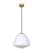 CIOTOLA: Interior Tipped Medium Dome Frosted Glass Pendant Lights