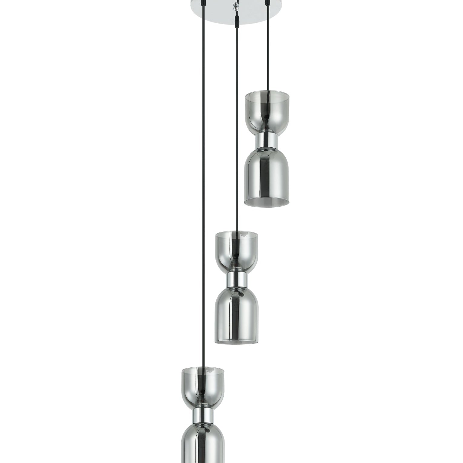  Opal Glass Ellipse Multiple Round Base Pendant Lights