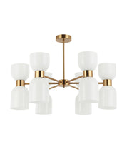 CLESSIDRA:  Interior Mirror Finish Smokey Black / Opal Glass Ellipse x12 Round Base Pendant Lights