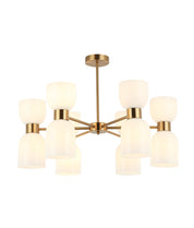 CLESSIDRA:  Interior Mirror Finish Smokey Black / Opal Glass Ellipse x12 Round Base Pendant Lights