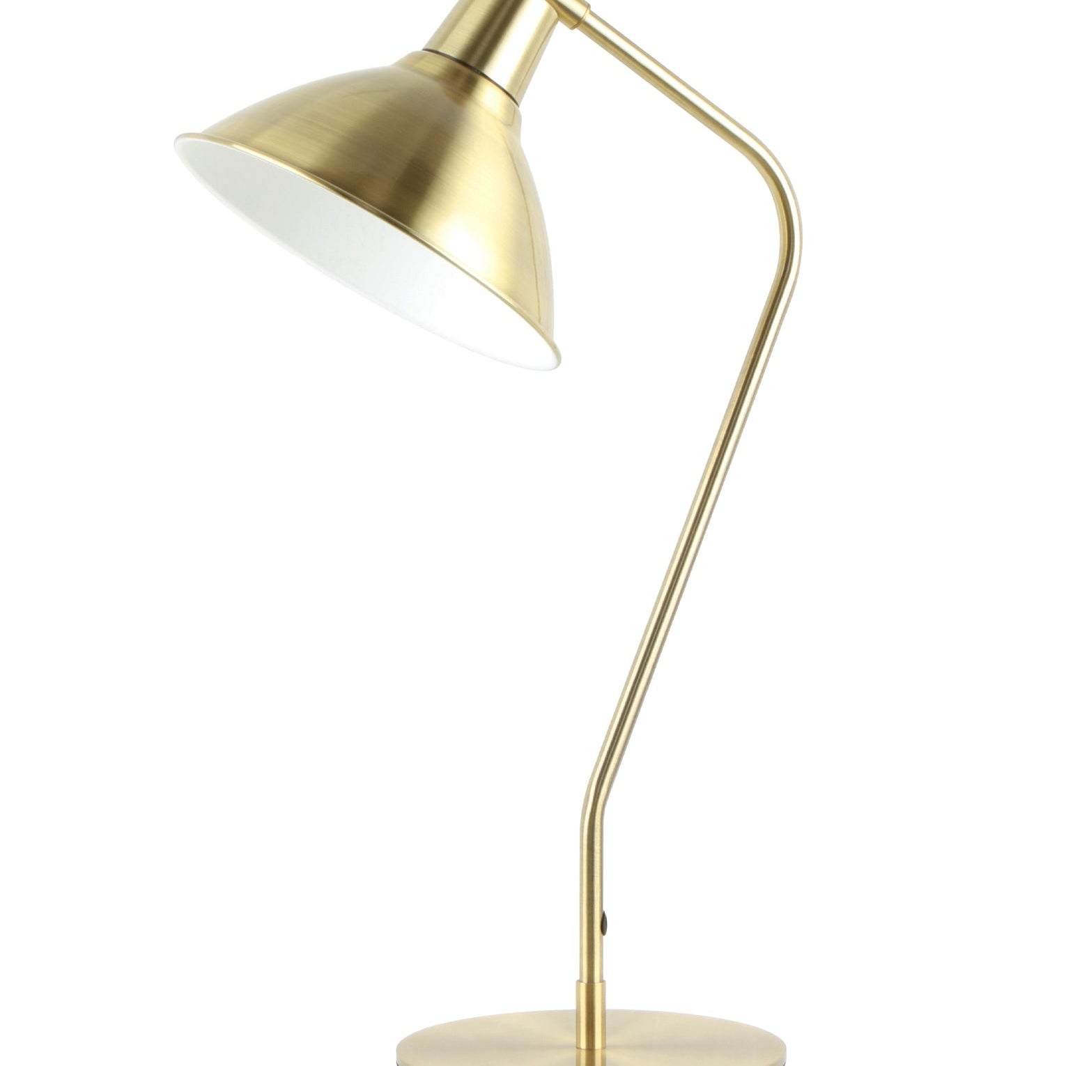 COLLO:  Cone Shade with Antique Brass Highlight Table Lamps